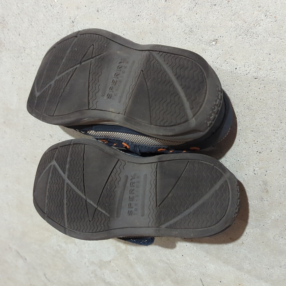 SPERRY Youth LANYARD Top-Sider sz 12M Navy/Orange - Picture 4 of 6